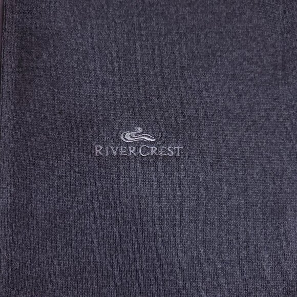Peter Millar RiverCrest Golf Club Mens Size Large Crown Sweater Fleece Vest Gray - Picture 8 of 15